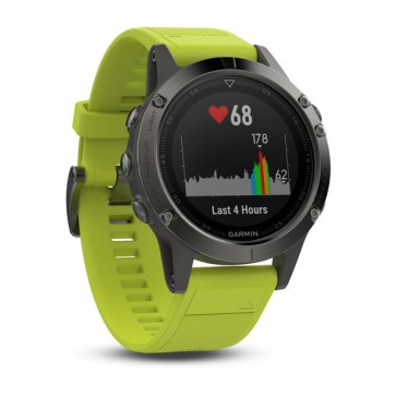 Garmin fenix 5 ® Slate Grey With Amp Yellow Wristband