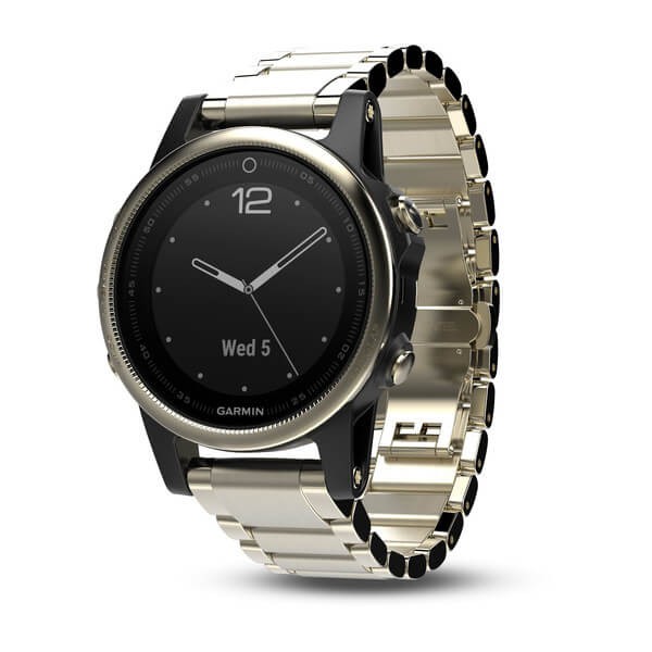 Garmin fenix 5S Champagne Sapphire with Metal Band