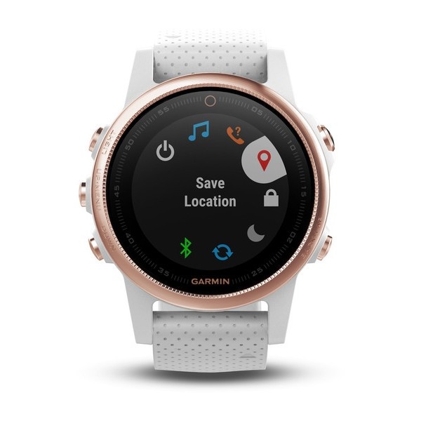 Garmin fenix 5S Rose Goldtone Sapphire with White Band