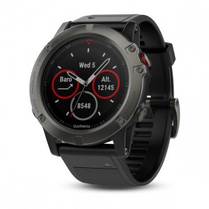 Garmin fenix 5X Sapphire Slate Grey Black Band