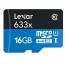 16GB Lexar 633X High Performance MicroSDHC